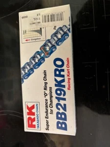 RK Chain Blue O Ring Chain Super Endurance 219 Pitch 112 Link New - Picture 1 of 2