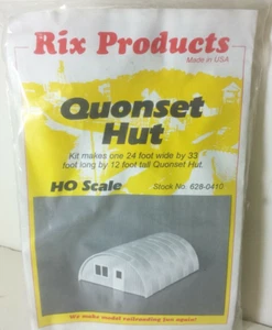 Kit de construcción de ferrocarril modelo Quonset Hut 24' por 33' 12' RIX Products 628-0410 HO - Imagen 1 de 4
