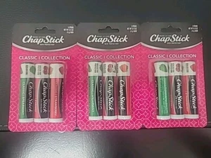 ChapStick Lip Balm 0.15 Ounce (Pack of 3), Cherry, Strawberry, Spearmint -3 Pack - Picture 1 of 2