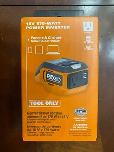 Neu Ridgid AC86097 18 V 18 Volt kabellos 175 Watt Wechselrichter (nur Werkzeug) - Bild 1 von 6