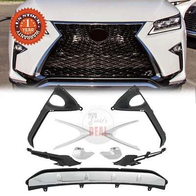 For 2016-2019 Lexus RX350 RX450H F Sport Front Grille Molding Bezels&Trim Set Foto 1 de 4