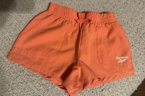 Reebok Girls 4T Coral Cheer Shorts Elastic Waist Pockets - Picture 1 of 6
