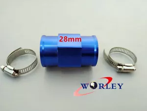 28mm Water Temperature Temp Sensor Gauge Joint Pipe Radiator Hose Adapter +clamp - Picture 1 of 8