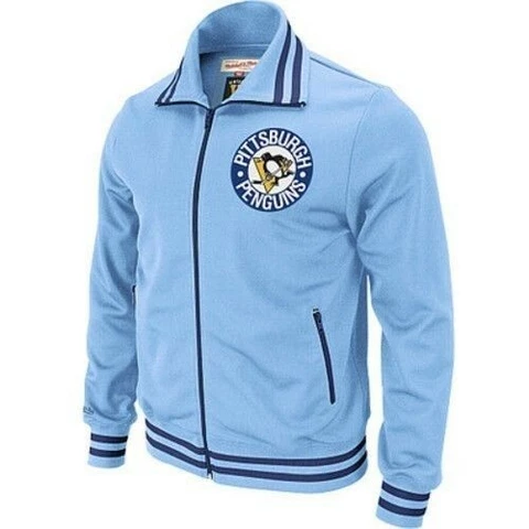 Pittsburgh Penguins Mitchell & Ness NHL Cross Check Track Jacket Cover