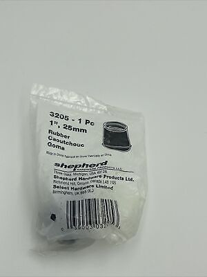 Shepherd Hardware 3205, 1  Black Rubber Non Skid Chair Leg Tips 25mm • 0.99$