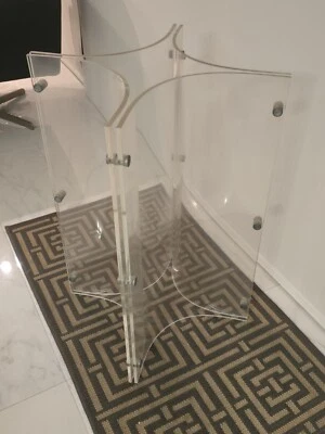 🔥MCM Mid Century Modernist Lucite Dining Table Base Console/coffee Table Base - Image 1 of 4