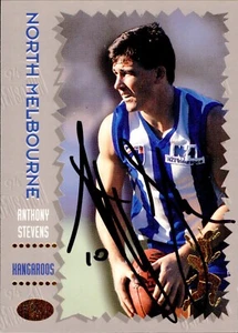 Signed 1994 North Melbourne Kangaroos AFL Dynamic Card - Anthony Stevens - Picture 1 of 3
