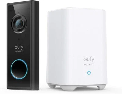 eufy WI-FI Video Doorbell 2K WDR Security Camera 2-Way Audio Intercom + HomeBase - Image 1 of 4