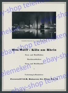 Reklame Otto Wolff Eisenhütten Köln Neunkircher Eisenwerk Saar Montan Stumm 1939 - Bild 1 von 2