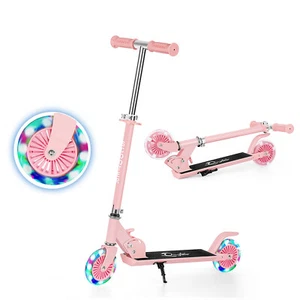 Tretroller Kinder Teens verstellbar faltbar verstellbar Roller LED Licht Rad - Bild 1 von 9