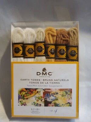 DMC 12pc OCEAN & SKY Tapestry Skeins (8.7yd Per Skein) #486FP512.  Earth Tones - Image 1 of 4