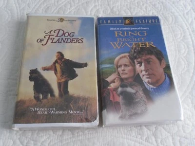 A DOG OF FLANDERS & RING OF BRIGHT WATER VHS BOTH IN CLAMSHELL CASE GOOD COND. - Imagem 1 de 3