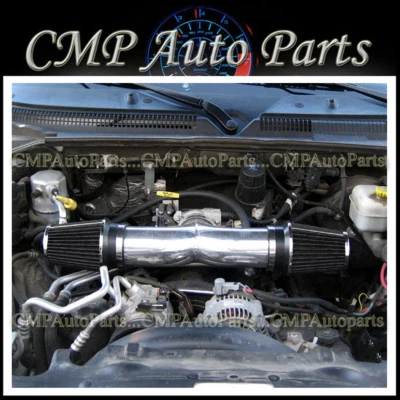 KIT DE ENTRADA DE AR DUPLO VERMELHO-PRETO 2002-2007 DODGE RAM 1500 PICKUP 3.7L 4.7L V8 - Imagem 1 de 2