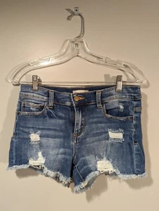 Altar'd State Denim Shorts Damen Größe 5 Distressed gerissen Denim Stretch  - Bild 1 von 15