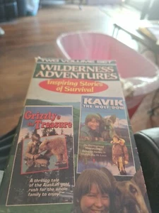 Wilderness Adventures: Kavik the Wolf Dog + Grizzly & the Treasure VHS VIDEO - Picture 1 of 1