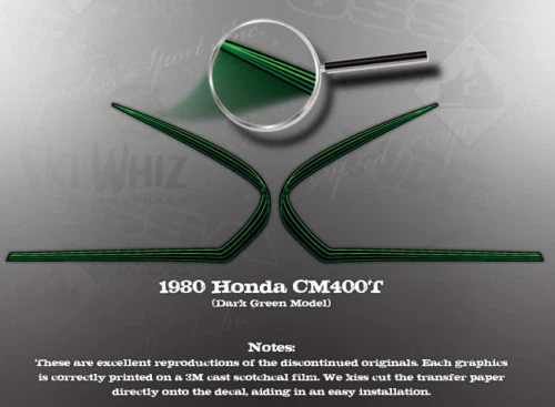 CALCOMANÍAS DE TANQUE HONDA 1980 CM400T CM400 COMO NOS Foto 1 de 1