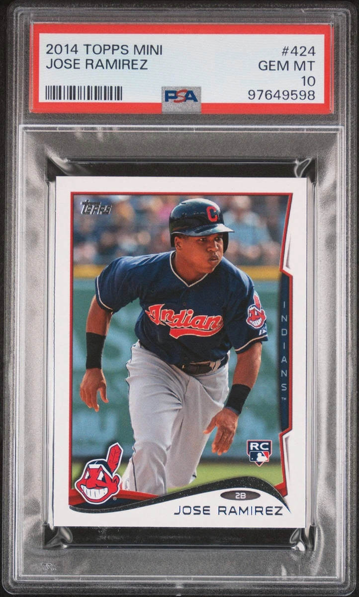 2014 Topps JOSE RAMIREZ 424 RC ROOKIE PSA 10 GEM MINT