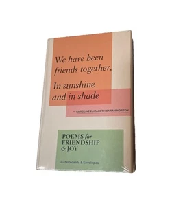 Poem 20 Notecards w/ Envelopes Friendship & Joy American Poets SEALED - Picture 1 of 2
