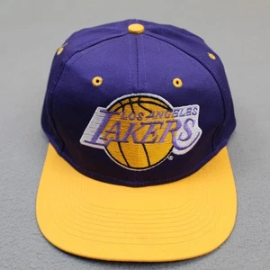 Vintage Los Angeles Lakers Hat Cap Snap Back NBA Basketball Logo 7 Mens 90s - Picture 1 of 10