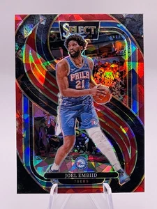 2024-25 Panini Select Premier Level #101 - Joel Embiid (Red Cracked Ice) - Bild 1 von 6