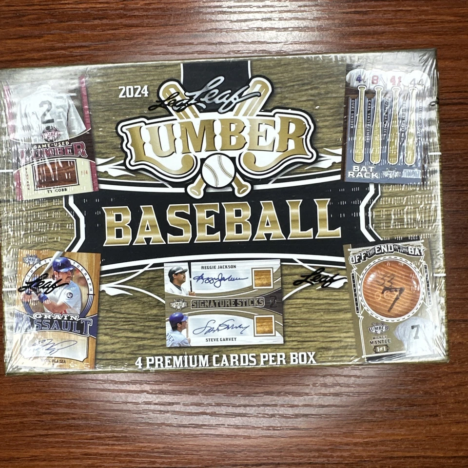 2024 LEAF LUMBER BASEBALL Sealed HOBBY Box JUDGE ELLY GRIFFEY RICKEY MANTLE MAYS - Image 1 of 4