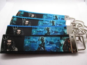 Aquaman Band auf starkem Gurtband Schlüsselanhänger Armband (Superheld Film) DC - Bild 1 von 11