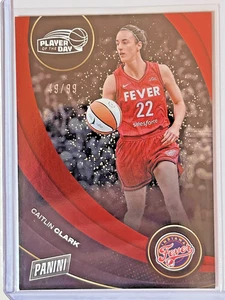 2025 PLAYER OF THE DAY WNBA RED SP #/99 CAITLIN CLARK INDIANA FEVER COLOR MATCH! - Picture 1 of 2