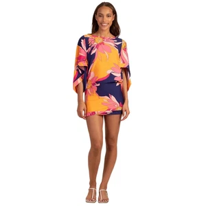 Trina Turk Damen Swim Spa Collection Tunika Kleid Gr. Large Blumen - Bild 1 von 8