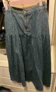 NOBODY’S CHILD GIPSY DENIM MIDI SKIRT SIZE 18 FIT 18/20 VGC RRP.£85.. - Picture 1 of 5