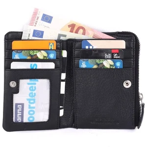 Echt Leder Geldbörse für Damen & Herren – RFID-Schutz Portemonnaie mit Münzfach - Bild 1 von 4