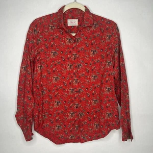 Camicia Vintage Orvis Bottoni Rosso Natale Autunno Lana Cotone 16 Medium - Foto 1 di 7