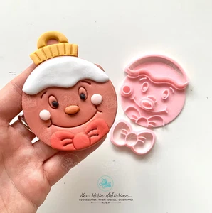 Weihnachtskugel Spitze Cookie Cutter Plätzchenformen - Bild 1 von 1