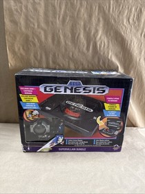 Sega Genesis Display Console - Supervillain Boss Bundle + Sonic 1