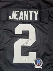 ASHTON JEANTY AUTOGRAMM SIGNED LAS VEGAS RAIDERS TRIKOT BECKETT COA - Bild 1 von 6