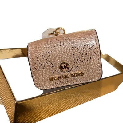 Michael Kors AirPods Pro Case Cover Charm Key Chain Rose Gold Box - Image 1 of 4