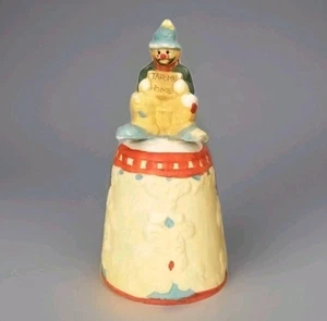 Campana pagliaccio hobo ceramica vintage dipinta a mano arredo casa da collezione ottima usata in ottime condizioni - Foto 1 di 8