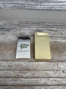 Vintage Park Avenue Advertising Lighter, TURTLE CLUB LIQUOR STORE NIB/UNFIRED - Picture 1 of 8