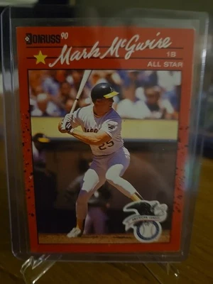 1990 Donruss - Mark McGwire #697 All-Star Game Performance on Back - Image 1 of 4