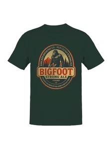 Bigfoot Strong Ale Craft Beer Label Herren T-Shirt - Bild 1 von 6