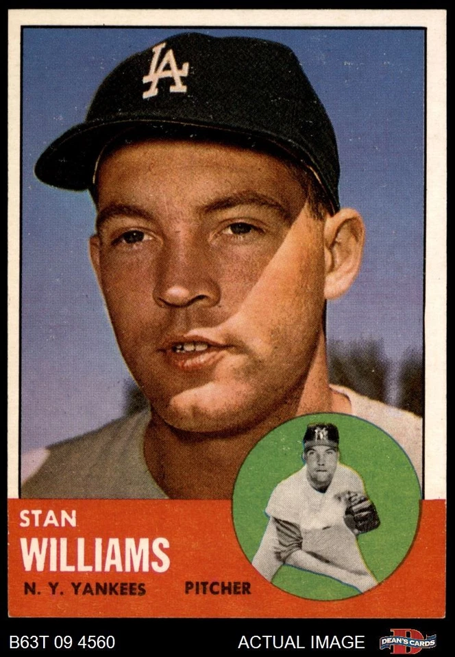 1963 Topps #42 Stan Williams Yankees 7 - NM - Image 1 of 1