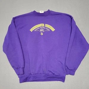 Vintage Minnesota Vikings NFL Loco Athletic Sweatshirt XL Lila - Bild 1 von 7