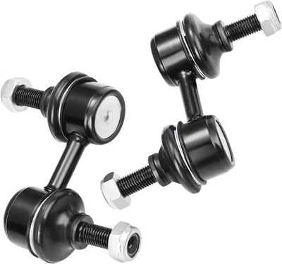 Par de eslabones de barra estabilizadora para Subaru Outback 2004-2009 - acabado pulido negro Foto 1 de 4