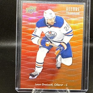 2023-24 Upper Deck Allure Red-Orange Color Flow #CF-26 Leon Draisaitl Oilers - Picture 1 of 2