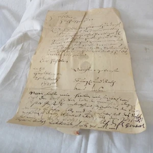 Sehr altes Schreiben Handschiftlich mit Siegel (AA1243) - Bild 1 von 8