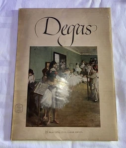 Degas 16 Full Color Prints Abrams Art Book 1952 - Picture 1 of 10