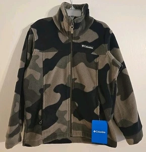 Columbia Boys Zing III Fleece Jacket Size XS Camo Youth Kids - Picture 1 of 2