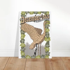 The Decemberists Tour Poster - Vintage Bird Concert Art Print - Bild 1 von 8