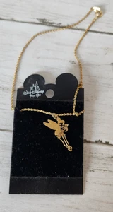 Collana Disney Tinkerbell Tink Moda Oro - Foto 1 di 3