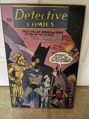 DETECTIVE COMICS #246 BATMAN DC COMICS SILVER BUFFALO WOOD WALL POSTER 13"X19"  - Image 1 of 2