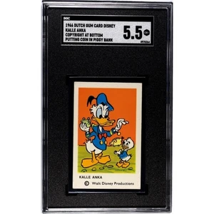 1966 Dutch Gum Disney Kalle Anka Donald Duck Piggy Bank SGC 5.5 - Picture 1 of 1